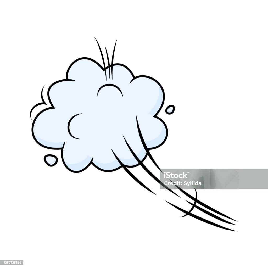 Puff Sound Effect Comic Speed Vector Cloud Catroon Motion Puff Effect Explosion Bubble ...
