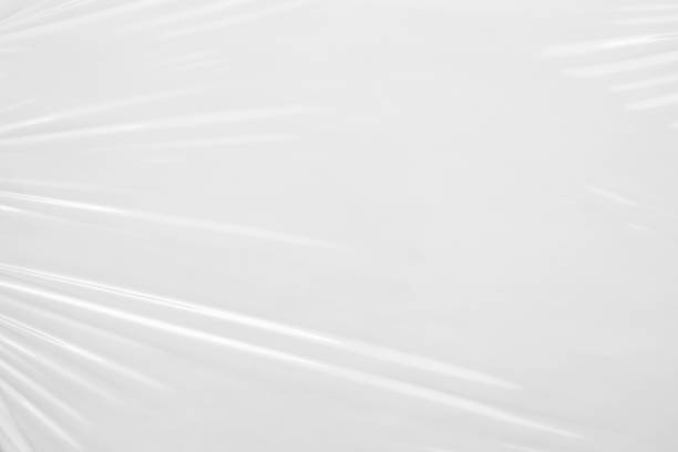 istock White transparent plastic film wrap texture background 1350731511