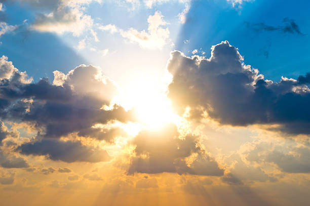 구름 풍경, 썬라이즈 - sunrise cloud cloudscape sun 뉴스 사진 이미지