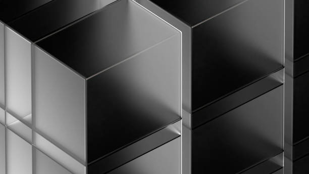 istock 3D rendering of Close-up view of a concept cubic matrix artificial intelligence Neural Network GPU Technology background. Central Computer Processors CPU and GPU concept. Integrated communication processor. 1350747058