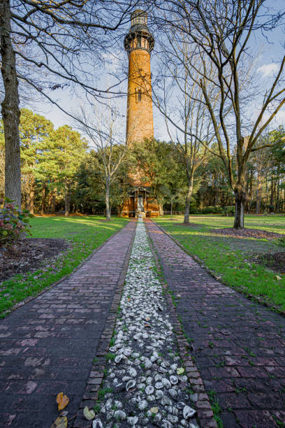 istock Currituck Beach Lighthouse,Outer Banks in Corolla, North Carolina. 1350747895