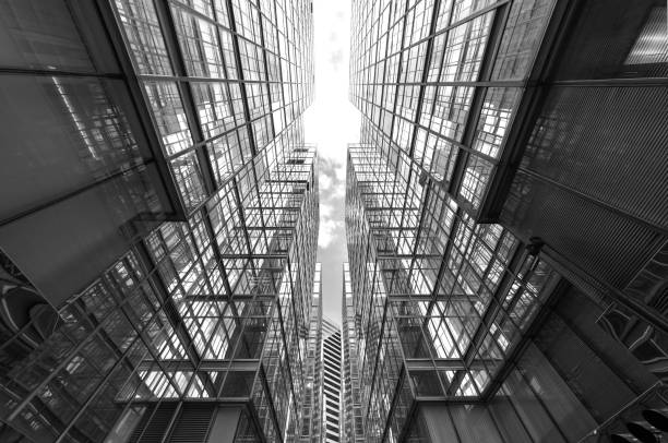 istock Exterior of modern architecture. Building abstract background pattern 1350751480