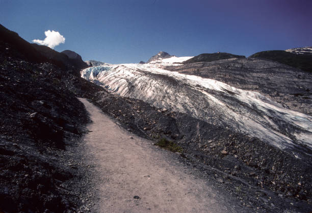 Alaska - Richardson Highway - Worthington Glacier Trail 1997 Alaska - Richardson Highway - Worthington Glacier Trail 1997. Scanned from Kodachrome 64 slide. Worthington stock pictures, royalty-free photos & images