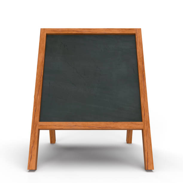 istock 3DCG illustration of an easel sign on a blackboard 1350762841