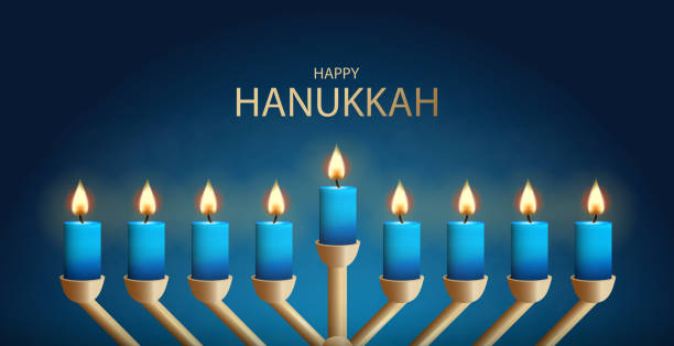 ilustraciones, imágenes clip art, dibujos animados e iconos de stock de fiesta judía hanukkah - hanukkah