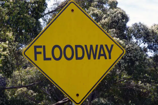 Photo of Floodway sign
