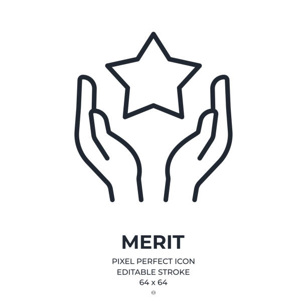 Human hands holding a star. Core values or merit concept editable stroke outline icon isolated on white background flat vector illustration. Pixel perfect. 64 x 64. Human hands holding a star. Core values or merit concept editable stroke outline icon isolated on white background flat vector illustration. Pixel perfect. 64 x 64. superheld stock illustrations