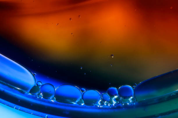 istock Water and Oil Bubbles color abstract 1350777906