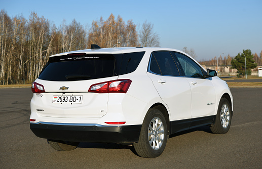 Beijing, CHINA - October 21, 2022: Gray Haima Automobile in the Parking Lot