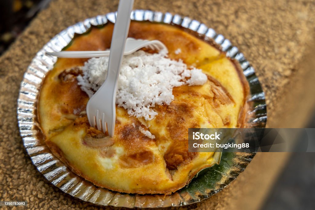 Philippines traditional desert Bebinca Philippines traditional desert Bebinca, Bibingka Food Stock Photo