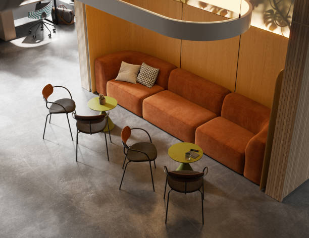 3d render of modern office lobby