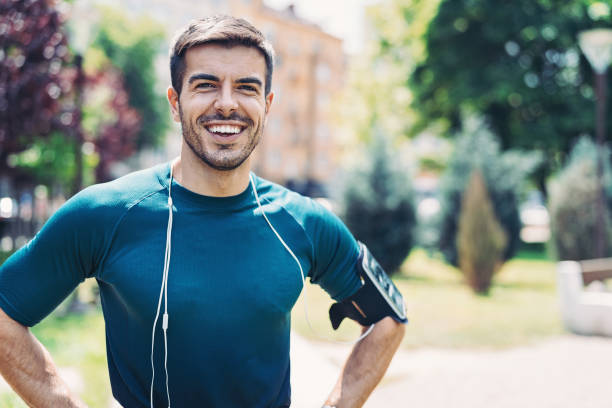 istock Happy sportsman 1350785615
