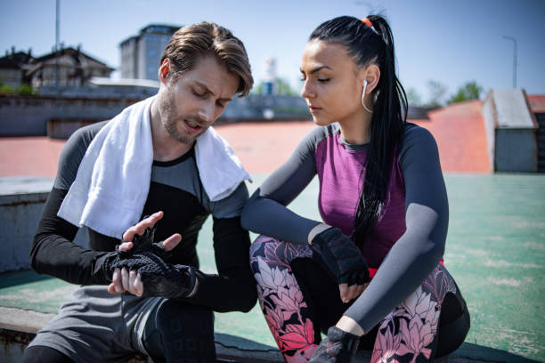 istock Healthy lifestyle, exercise in the park 1350786846