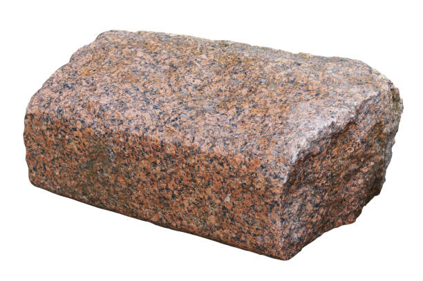 istock A roughly cut granite stone for staircase. Isolated 1350787149
