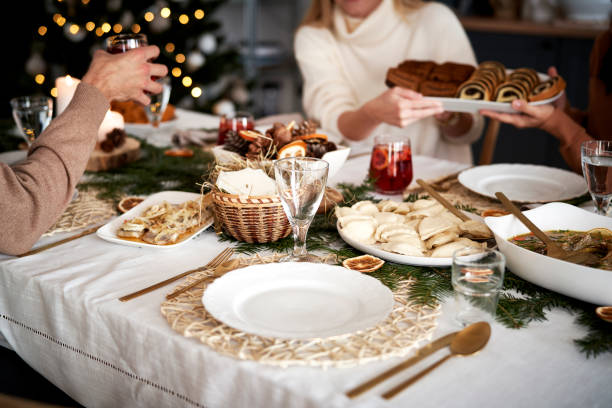 istock Empty plate for guest at Christmas Eve 1350789091