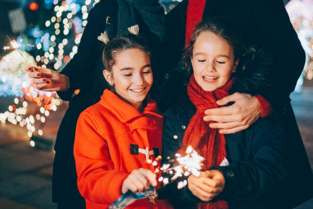 istock Family celebrating Christmas 1350793757