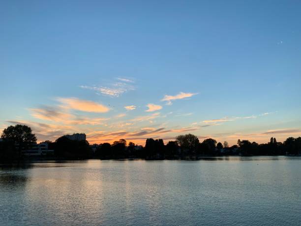 istock A sunset over the lake. 1350796627