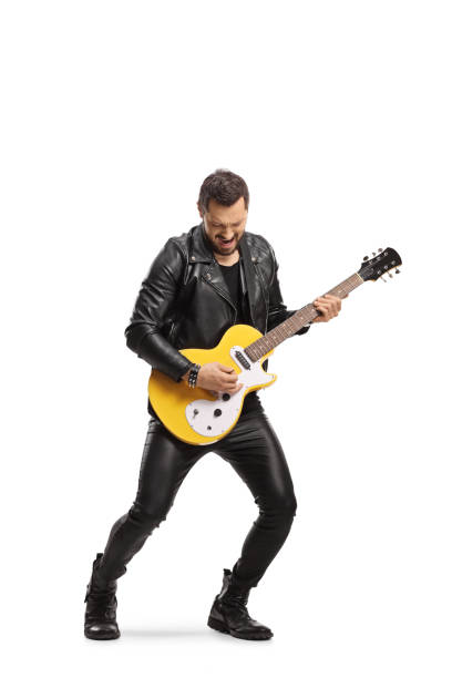 istock Rock musician playing an electric guitar 1350802777