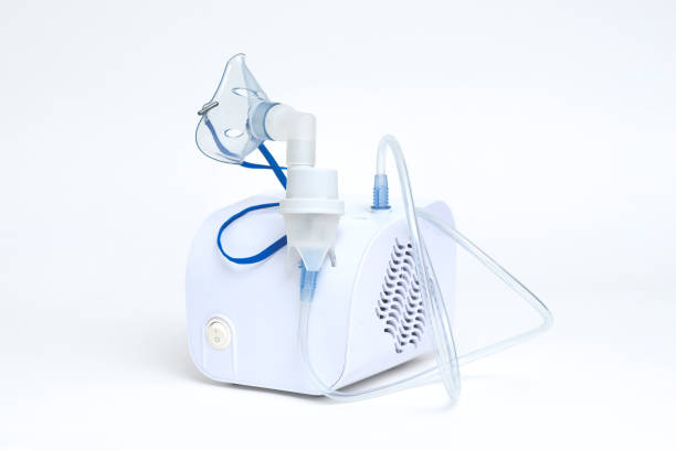 Nebulizer - equipment for inhalation stock photo