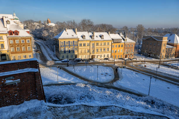 istock Winter Sunset At New Town In Warsaw 1350804321