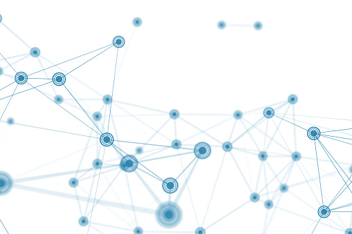 Network illustration isolated on white background