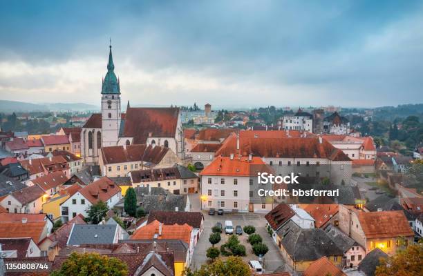 Aerial View Of Jindrichuv Hradec Czechia Stock Photo - Download Image Now - Aerial View, Architecture, Bohemia - Czech Republic