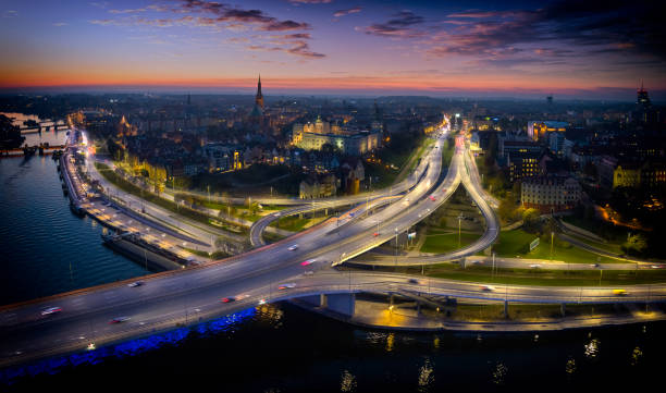 istock Szczecin by night, Poland 1350813167