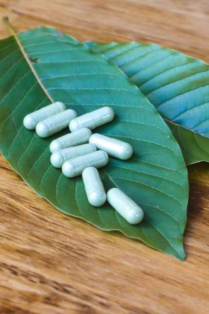 istock Capsules of the herbal supplement Kratom 1350813302