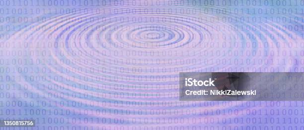 Binary Blue Pink Ripple Effect Water Background Stock Photo - Download ...