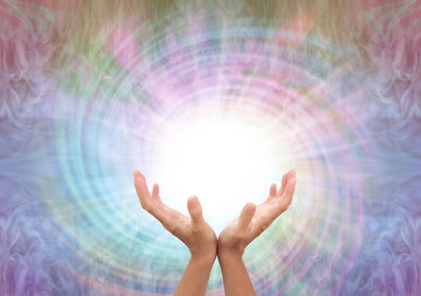 istock Channelling healing energy vortex spiral 1350815870