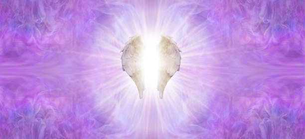 istock Magenta Angel Blessing Message Banner 1350817368
