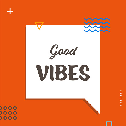 Good Vibes Vector Web Banner Template