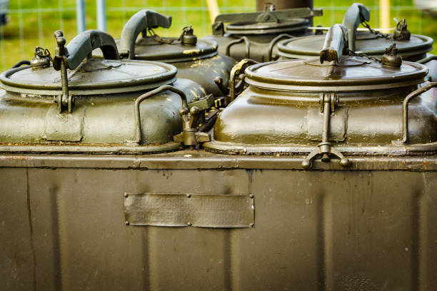 istock Field kitchen for cooking camp food. 1350830747