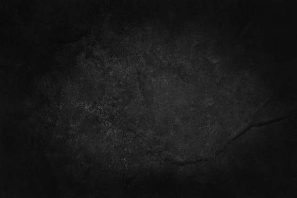 istock Dark gray black slate stone wall texture background in natural pattern for decorative interior and exterior. 1350841400