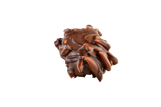 istock Delicious chocolate candy isolated on white background. 1350841834