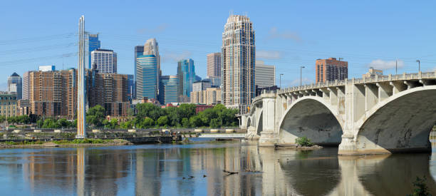istock Minneapolis Skyline + Central Avenue Bridge 1350853847