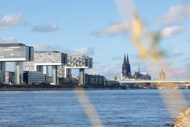 istock Cologne skyline with Rheinauhafen and Cathedral 1350853878