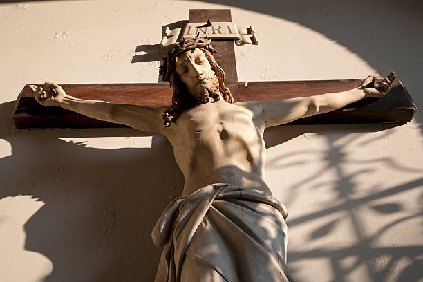 istock Jesus Christ on the cross 135086632