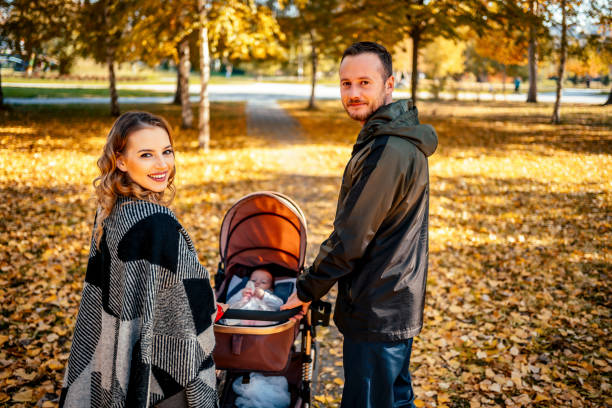 istock Happy family in the park 1350868988