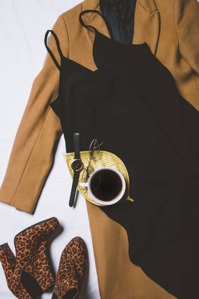istock top view of flat lay clothes and accessories 1350869180