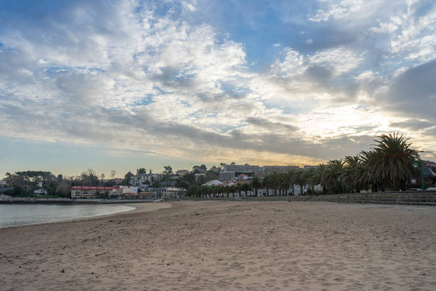 istock Sunrise on a quiet and beautiful beach in Europe 1350877490