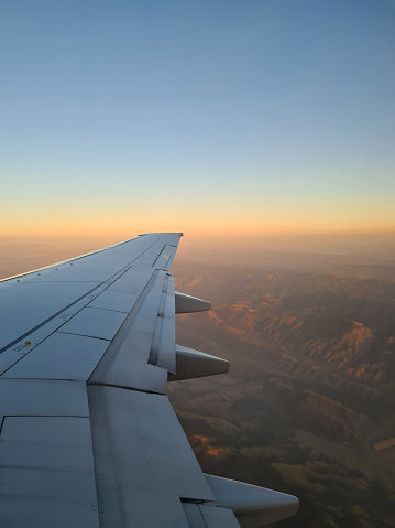 Airplane wing, Americas, Sunrise, Sunset, Cloud - sky