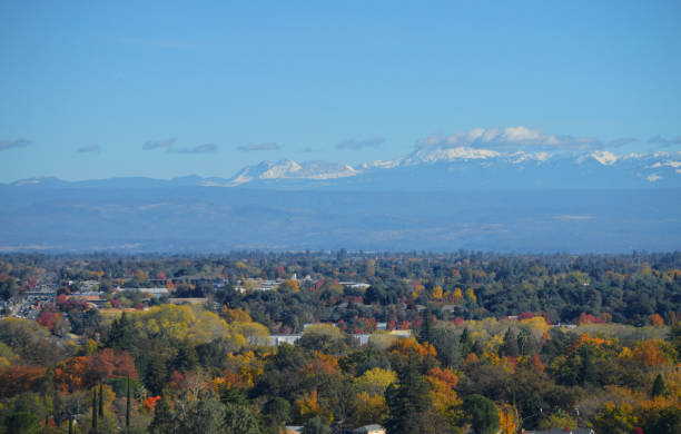 Redding California autumn and Mt. Lassen