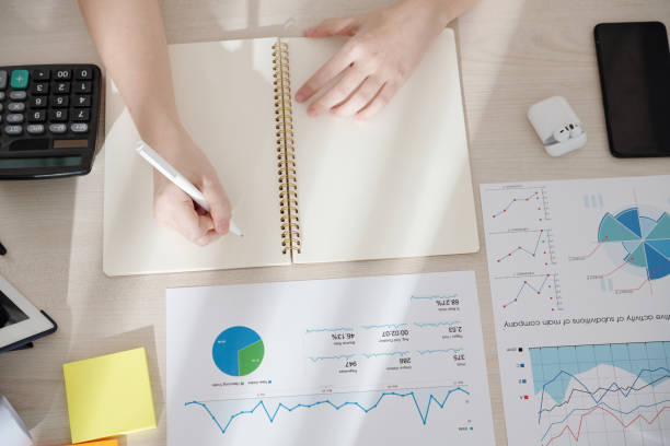 istock Businesswoman Working with Financial Data 1350882136