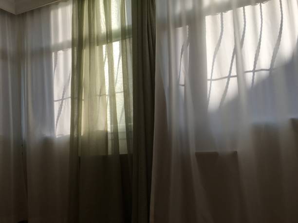 istock White Curtains in a Sunny Day 1350884305