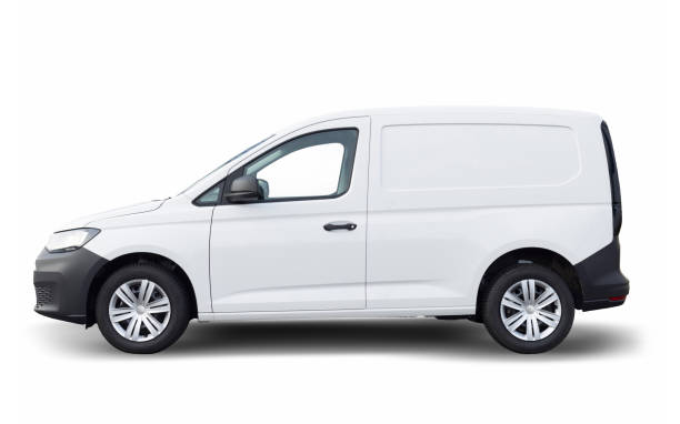 istock White mini van isolated on white background with clipping path 1350885467