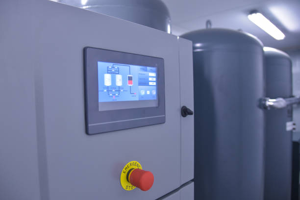 istock Oxygen production station, in the hospital. 1350896353