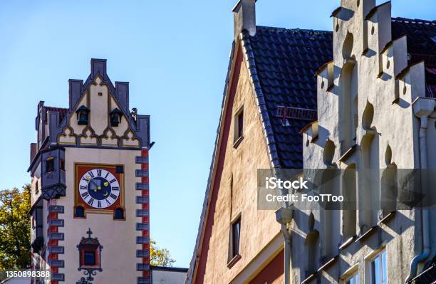 Old Town Of Fuessen In Germany Stock Photo - Download Image Now - Neuschwanstein Castle, Allgau, Germany
