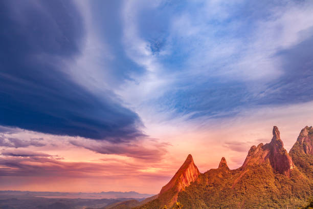Dedo de Deus is the name of a famous area of the Serra do Mar mountains, near Teresopolis, a city not far from Rio de Janeiro