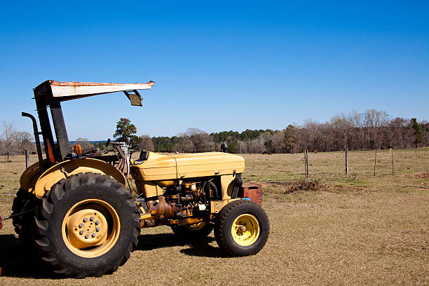 istock Old Farm Tractor in the pasture. 135089988